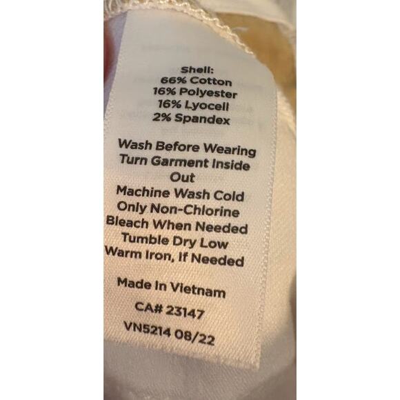 Talbots White Sailor Jeans‎ Crop Length Size 6 - Picture 7 of 9